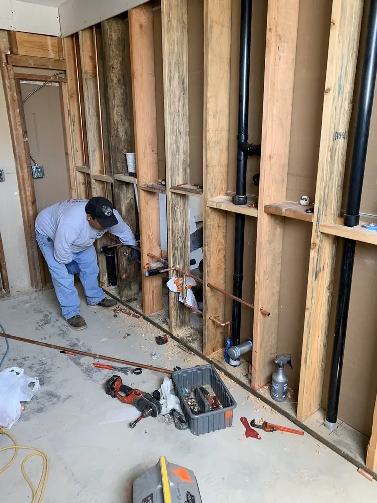 Commercial rough-in plumbing for Commercial Plumbing in Harmony Towne